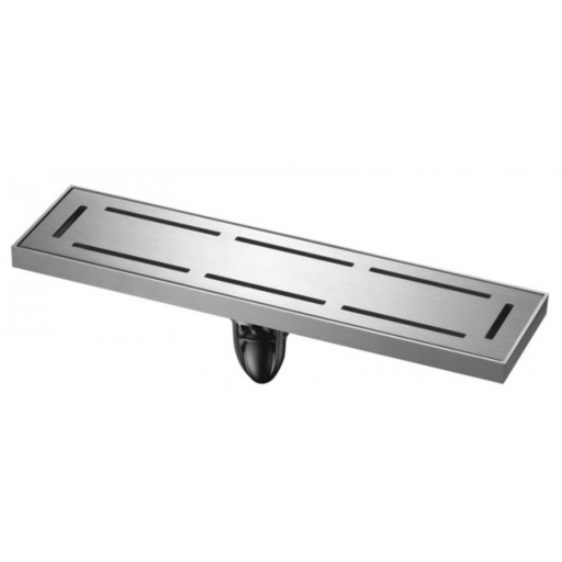 Душевой трап MAGdrain JC 300 Q50-B хром матовый 80*300 мм
